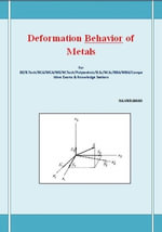 Deformation Behavior of Metals : This book has been written for the B.COM /LLB/ MBA/ BBA /ME /M.TECH /BE /B.Tech students. - NA.VIKRAMAN