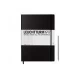 Leuchtturm1917 Notebook A4 Master Classic Lined Hardcover - Black : Leuchtturm 1917 - Leuchtturm1917