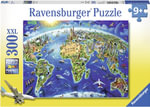 World Landmarks Map - Puzzle : 300-Piece Jigsaw Puzzle - Ravensburger