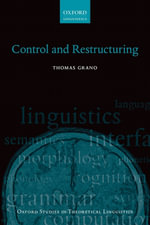 Control and Restructuring - Thomas Grano