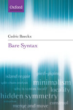 Bare Syntax - Cedric Boeckx
