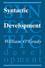 Syntactic Development - William O'Grady
