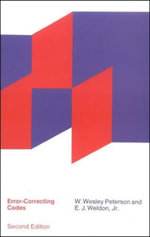 Error-Correcting Codes, second edition : Mit Press - W. Wesley Peterson