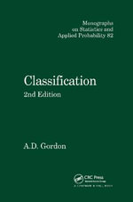 Classification : Chapman & Hall/CRC Monographs on Statistics and Applied Probability - A.D. Gordon