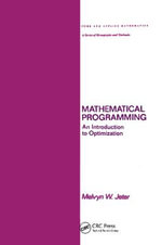 Mathematical Programming : An Introduction to Optimization - Melvyn Jeter
