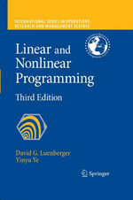 Linear and Nonlinear Programming - David G. Luenberger
