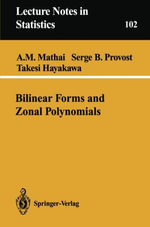 Lecture Notes in Statistics : LECTURE NOTES IN STATISTICS - Arak M. Mathai