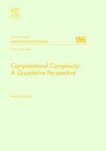 Computational Complexity : A Quantitative Perspective - Marius Zimand