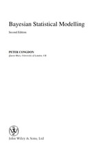 Bayesian Statistical Modelling - Peter Congdon