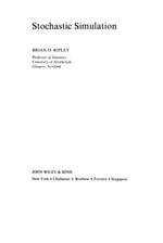 Stochastic Simulation - Brian D. Ripley