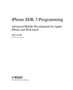 iPhone SDK 3 Programming : Advanced Mobile Development for Apple iPhone and iPod touch - Maher Ali