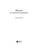 Rhetoric : An Historical Introduction - Wendy Olmsted
