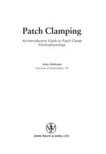 Patch Clamping : An Introductory Guide to Patch Clamp Electrophysiology - Areles Molleman
