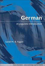 German : A Linguistic Introduction - Sarah M. B. Fagan
