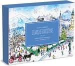 Michael Storrings: 12 Days of Christmas - Advent Puzzle Calendar : 12 Puzzle With 80-Pieces Each - Galison