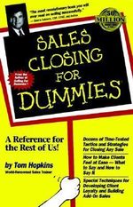 Sales Closing For Dummies : For Dummies (Computer/Tech) - Tom Hopkins