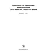 Professional XML Development with Apache Tools : Xerces, Xalan, FOP, Cocoon, Axis, Xindice - Theodore W. Leung