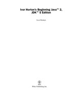 Ivor Horton's Beginning Java 2 : JDK 5 Edition - Ivor Horton