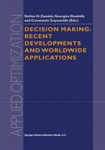 Applied Optimization : Recent Developments and Worldwide Applications - Stelios H. Zanakis