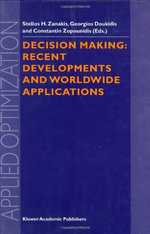 Applied Optimization : Recent Developments and Worldwide Applications - Stelios H. Zanakis