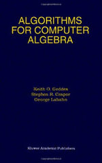 Algorithms for Computer Algebra - K. O. Geddes