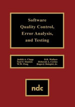 Software Quality Control, Error, Analysis : Advanced Computing and Telecommunications Series - Judith Clapp