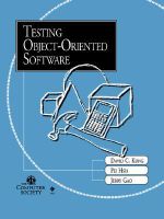 Testing Object-Oriented Software : Practitioners - David C. Kung