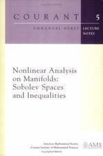 Nonlinear Analysis on Manifolds : Sobolev Spaces and Inequalities : Courant Lecture Notes - Emmanuel Hebey
