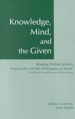 Knowledge, Mind & the Given - Timm Triplett