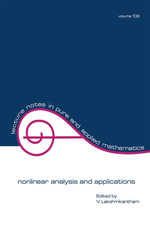 nonlinear analysis and applications : Lecture Notes in Pure and Applied Mathematics - V. Lakshmikantham