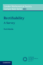 Rectifiability : A Survey - Pertti Mattila