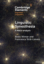 Linguistic Synesthesia : A Meta-analysis - Bodo Winter