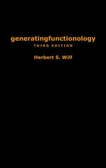 generatingfunctionology : Third Edition - Herbert S. Wilf