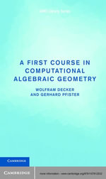 A First Course in Computational Algebraic Geometry : AIMS Library of Mathematical Sciences - Wolfram Decker