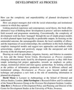 Development as Process : Concepts and Methods for Working with Complexity - John Farrington