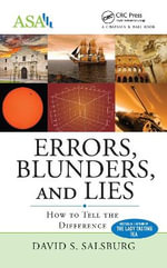 Errors, Blunders, and Lies : How to Tell the Difference - David S.  Salsburg