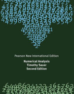 Numerical Analysis : Pearson New International Edition - Timothy Sauer