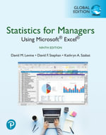 Statistics for Managers Using Microsoft Excel, Global Edition - David M. Levine