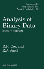 Analysis of Binary Data : Chapman & Hall/CRC Monographs on Statistics and Applied Probability - D.R. Cox