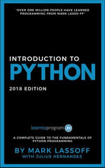Introduction to Python 2018 Edition - Mark Lassoff