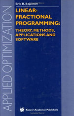 Applied Optimization : APPLIED OPTIMIZATION - E.B. Bajalinov