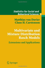 Statistics for Social and Behavioral Sciences : Extensions and Applications - Matthias Davier