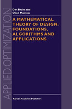 Applied Optimization : Foundations, Algorithms and Applications - D. Braha