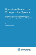 Applied Optimization : Ideas and Schemes of Optimization Methods for Strategic Planning and Operations Management - A.S. Belenky
