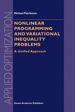 Applied Optimization : A Unified Approach - Michael Patriksson