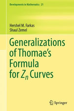 Developments in Mathematics : Developments in Mathematics - Hershel M. Farkas