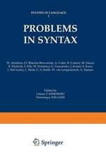 Problems in Syntax : Studies in Language - Liliane Tasmowski