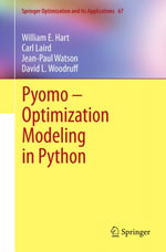Pyomo - Optimization Modeling in Python - William E. Hart