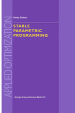 Stable Parametric Programming - S. Zlobec