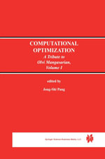 Computational Optimization : A Tribute to Olvi Mangasarian Volume I - JongShi Pang